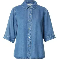 Object Frame Short Sleeve Shirt Bleu M Femme
