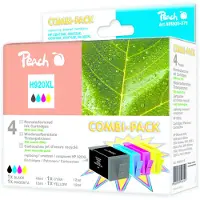 Peach Lot de 4 - noir, jaune, cyan, magenta