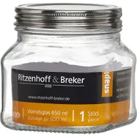 Ritzenhoff & Breker 812114 Verre à provisions VIO, rectangulaire, 0,65 litre