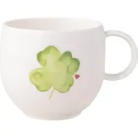 Villeroy & Boch Henkelbecher Good Luck With Love, Tasse, Vert, Blanc, Rouge