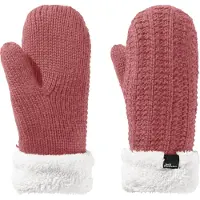 Jack Wolfskin Highloft Knit Mittens Rouge M Femme