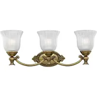 Elstead Lighting Francoise LED Applique murale G9 triple Laiton bruni IP44 (960 lm, G9)