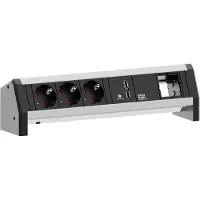 Bachmann DESK 3x Schutzkontakt 1x USB Charger 1x ABD GST18 (902.0253)