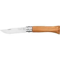 Opinel couteau de poche No. 6 Gamme de luxe, Inox, olivier