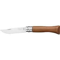 Opinel couteau de poche No. 6 Gamme de luxe, Inox, noyer