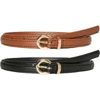 Vero Moda Ceinture 'VMKatja' marron / noir