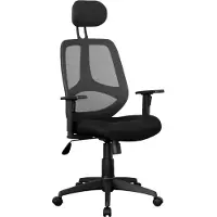 FineBuy : chaise de bureau noire, fauteuil de direction, chaise de bureau pivotante, fauteuil de bureau avec accoudoirs et appui-tête, charge maximale 120 kg, taille X-XL