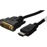 Lanberg CA-HDDV-20CU-0018-BK câble vidéo et adaptateur 1,8 m HDMI Type A Standard DVI-D Noir (Lanberg cable HDMI - DVI-D24+1 M/M Dual Link 4K 30Hz, black 1,8m)