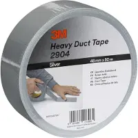3M Ruban adhésif toilé 2904 argent (L x l) 50 m x 48 mm résine caoutchouc adhésive 1 rouleau(x)