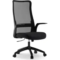 Sense7 Juno : chaise de bureau ergonomique, noir, avec soutien lombaire, dossier en résille, fonction bascule, réglable en hauteur, pour le télétravail, charge maximale 100 kg