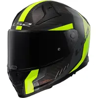 LS2 Helmets Casque intégral LS2 FF811 VECTOR II CARBON Grid Jaune Hi-Viz Matt taille M