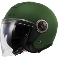LS2 OF620 Classy Solid Mat Vert Militaire Casque Jet Taille S