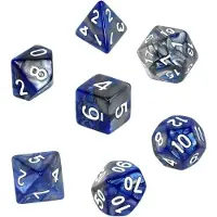 Rebel Jeu de jetons RPG - Deux couleurs - Mėlyna et Gray