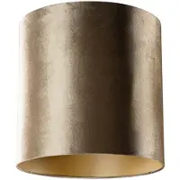 QAZQA Abat-jour en velours bronze avec intérieur doré 40/40/40