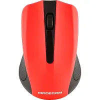 Modecom Souris optique sans fil MC-WM9, noir et rouge, capteur 1 200 DPI, nano-récepteur USB, sans fil pour PC et ordinateur portable