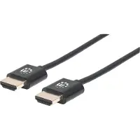 Manhattan HDMI Câble de raccordement [1x HDMI mâle - 1x HDMI mâle] 1 m noir