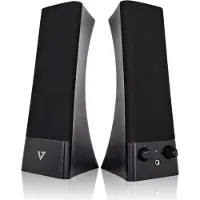 V7 SP2500 - Haut-parleurs - pour PC - USB - 10 watt (Totale) - noir