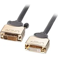 Lindy 37152 câble DVI 5 m DVI-D Noir et Or