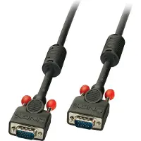 Lindy VGA — VGA (0.50 m), Câble vidéo, Noir