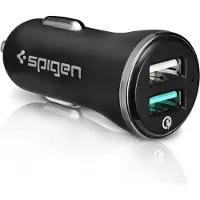 Spigen F27QC, Adaptateur pour véhicule, Noir