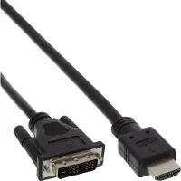 InLine - Câble adaptateur - DVI-D mâle pour HDMI mâle - 1.5 m - noir - vis moletées