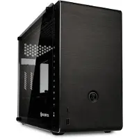 RAIJINTEK OPHION EVO - Tour - Mini-ITX - panneau latéral avec fenêtre (verre trempé) - pas d'alimentation (PS/2) - revêtement noir