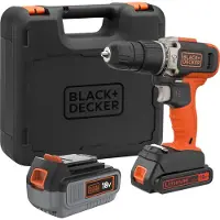 Black & Decker BLACK+DECKER BCD003MEM2K-QW drill 1400 RPM Keyless Black, Orange