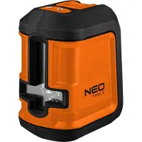 Neo Tools Laser croisé 15 m, vert, poignée, étui