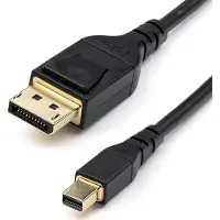StarTech.com Mini Displatport To Displatport 1.4 Cable 1 M Noir