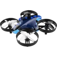 ALLNET Mini drone avec télécommande sans caméra (couleur bleue)