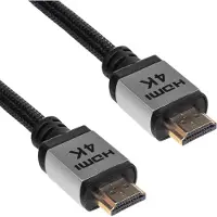 Akyga Câble HDMI - HDMI 3m argent (AK-HD-30P) (3 m), Câble vidéo, Noir
