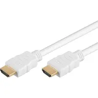 PremiumCord Câble HDMI High Speed + Ethernet,blý, zlacenàkonektory (15 m), Câble vidéo, Blanc