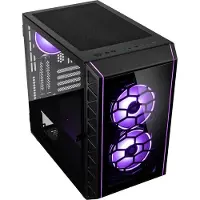 Kolink Citadel Glass SE Micro Tower Black GEKL-084 2.5, 2 ARGB