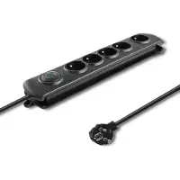Qoltec Surge protector 5 sockets 3m black