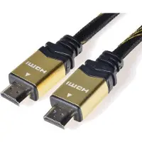 PremiumCord KPHDMET5 Câble HDMI HDMI Type A (Standard) Noir, Or (5 m), Câble vidéo, Or