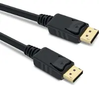 PremiumCord Câble DisplayPort 1.4 pÅÃÃpojný M/M, zlacenàkonektory (5 m), Câble vidéo, Noir