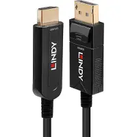 Lindy 38492 câble vidéo et adaptateur 30 m DisplayPort HDMI Type A (Standard) Noir