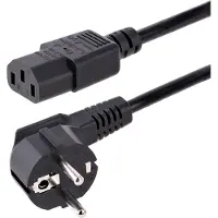 StarTech.com 713E-1M-Cordon d'alimentation (1 m), Câble d'alimentation, Noir