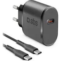SBS Kit avec chargeur secteur 15W et câble USB-C - USB-C