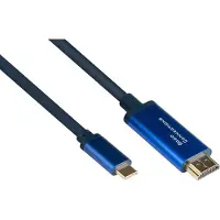 GOOD CONNECTIONS Adapterkab SmartFLEX USB-C an HDMI blau 1m