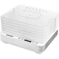 TECHONIC SFD51, Déshydrateur alimentaire, Blanc, Transparent