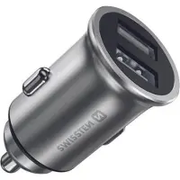 Swissten Adaptateur voiture 24W, 2 ports, USB-A