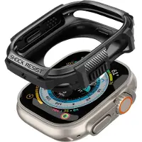 Spigen Coque Rugged Armor pour Apple Watch Ultra / Ultra 2 / Ultra 3 - 49 mm - Noir