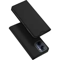 DUX Etui Pro Realme C33 Flip Card Wallet Stand Noir (Realme C33), Coque pour téléphone portable, Noir