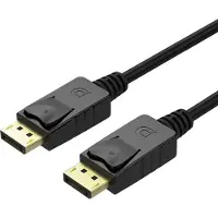 UNITEK Câble DisplayPort vers DisplayPort (DP 1.2/1.5m, Full HD, 2K, 4K, 3D, 3840x2160 et autres câbles patch avec connecteurs plaqués or), Noir