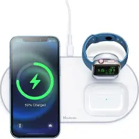 Mcdodo Wireless Charger CH-7060 3 in 1 15W (mobile/TWS/Apple watch) (white)