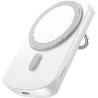 JOYROOM Banque d'énergie inductive 6000Mah avec anneau et support jusqu'à 20W blanc (Jr-W030)