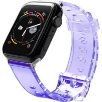 Hurtel Strap Light Silicone Wristband Bracelet Bracelet Montre 6/5/4/3/2 (44mm / 42mm) Purple (42 mm, 44 mm, TPU), Sangles de montre, Violet