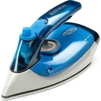 Black & Decker Bxir1000e 1000w Travel Steam Iron Bleu One Size / EU Plug 220V