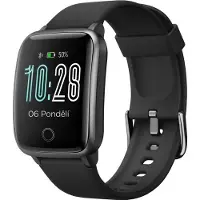 Umax Montre intelligente U-Band P2-L Noir/ 1.3" TFT/ Bluetooth 4.2/ nRF52832/ IP68/ iOS 8.0 +/ Android 4.4 +/ SK Veryfit PRO